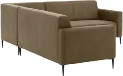 Goossens hoekbank key west groen micro leer - 8202397-393-01