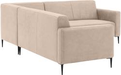 Goossens hoekbank key west beige micro leer - 8202397-403-01