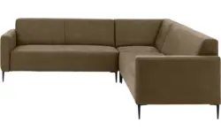 Goossens hoekbank key west groen micro leer - 8202398-393-01