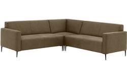 Goossens hoekbank key west groen micro leer - 8202398-393-02