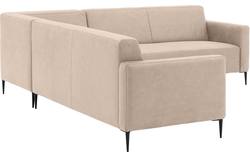 Goossens hoekbank key west beige micro leer - 8202398-403-01