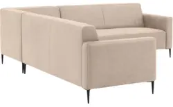 Goossens hoekbank key west beige micro leer - 8202398-403-01
