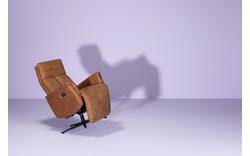 Goossens relaxstoel odyssey bruin micro leer - 8196279-01