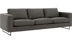 Goossens excellent zitbank jovani grijs micro leer - 8202548-1
