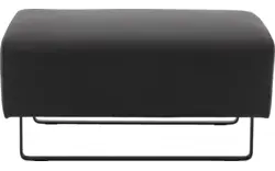 Goossens hocker montreal zwart leer - 8202550-2