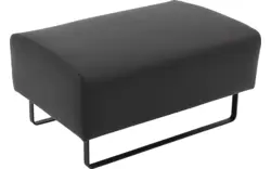 Goossens hocker montreal zwart leer - 8202550-2
