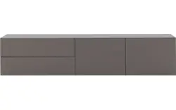 Goossens excellent dressoir monza zijdeglans grijs mdf - 8202571-01