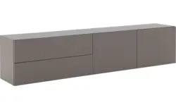 Goossens excellent dressoir monza zijdeglans grijs mdf - 8202571-01