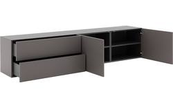 Goossens excellent dressoir monza zijdeglans grijs mdf - 8202571-01