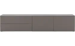 Goossens excellent dressoir monza zijdeglans grijs mdf - 8202572-01