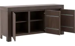 Goossens dressoir clear donker bruin eiken - 8202914-01