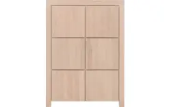 Goossens opbergkast clear wit eiken - 8203022-01