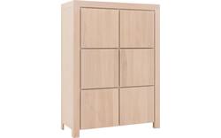 Goossens opbergkast clear wit eiken - 8203022-02