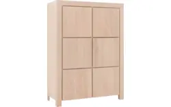 Goossens opbergkast clear wit eiken - 8203022-01