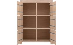 Goossens opbergkast clear wit eiken - 8203022-01