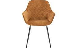 Goossens basic eetkamerstoel ebi geel stof - 8203173-02