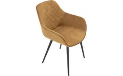 Goossens basic eetkamerstoel ebi geel stof - 8203173-02