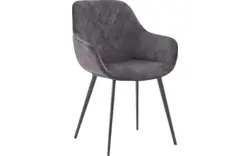 Goossens basic eetkamerstoel ebi grijs stof - 8203175-02