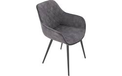 Goossens basic eetkamerstoel ebi grijs stof - 8203175-02