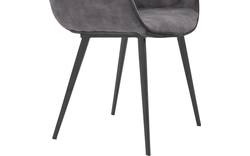Goossens basic eetkamerstoel ebi grijs stof - 8203175-02