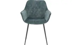 Goossens basic eetkamerstoel ebi blauw stof - 8203176-02