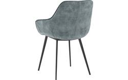 Goossens basic eetkamerstoel ebi blauw stof - 8203176-02