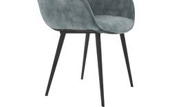 Goossens basic eetkamerstoel ebi blauw stof - 8203176-02
