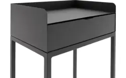 Goossens nachtkastje vide zwart eiken - 8203204-02