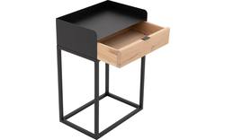 Goossens nachtkastje vide wit eiken - 8203207-02