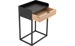 Goossens nachtkastje vide wit eiken - 8203207-02