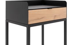 Goossens nachtkastje vide wit eiken - 8203207-02