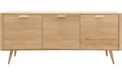 Goossens dressoir bjarte wit eiken - 8203306-01
