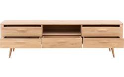 Goossens tv meubel bjarte wit eiken - 8203322-01
