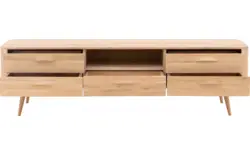 Goossens tv meubel bjarte wit eiken - 8203322-01