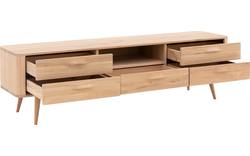 Goossens tv meubel bjarte wit eiken - 8203322-01