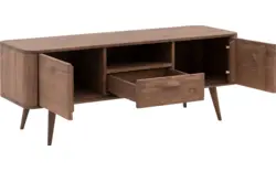 Goossens tv meubel bjarte donker bruin eiken - 8203328-01