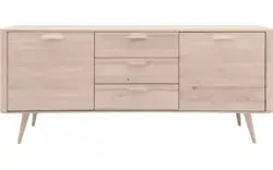 Goossens dressoir bjarte wit eiken - 8203335-01