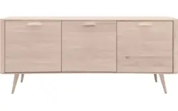 Goossens dressoir bjarte wit eiken - 8203336-01