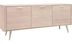Goossens dressoir bjarte wit eiken - 8203336-01