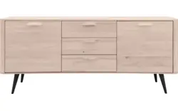 Goossens dressoir bjarte wit eiken - 8203337-01