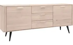 Goossens dressoir bjarte wit eiken - 8203337-01