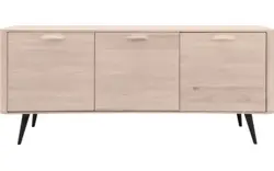 Goossens dressoir bjarte wit eiken - 8203338-01