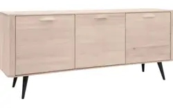 Goossens dressoir bjarte wit eiken - 8203338-01