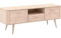 Goossens tv meubel bjarte wit eiken - 8203355-01