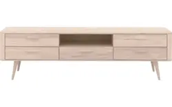 Goossens tv meubel bjarte wit eiken - 8203356-01