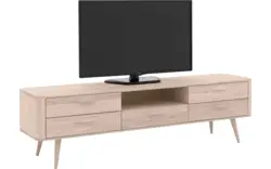 Goossens tv meubel bjarte wit eiken - 8203356-01