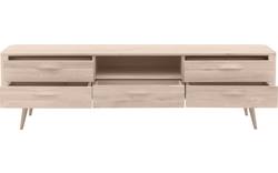 Goossens tv meubel bjarte wit eiken - 8203356-01