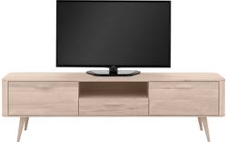 Goossens tv dressoir bjarte wit eiken - 8203357-01