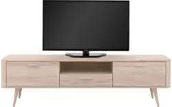 Goossens tv dressoir bjarte wit eiken - 8203357-01