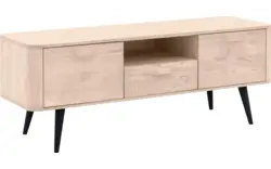 Goossens tv meubel bjarte wit eiken - 8203358-01